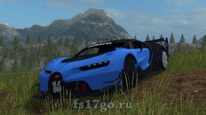 Мод гиперкар Bugatti Vision GT для Farming Simulator 2017
