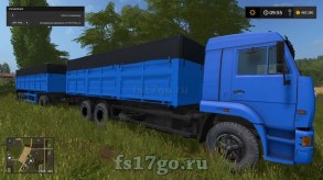 Мод «КамАЗ 65117 и прицепы» для Farming Simulator 2017