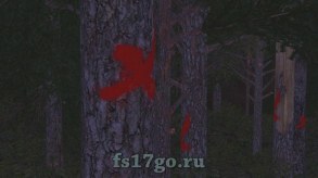 Мод метки на деревьях «Tree Marker» для Farming Simulator 2017