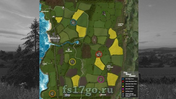 Карта «The West Coast» для Farming Simulator 2017