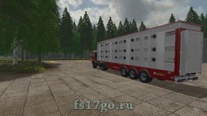 Двухъярусный скотовоз Michieletto AM19 для Farming Simulator 2017