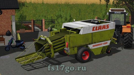 Мод «Claas Quadrant 1200» для Farming Simulator 2017