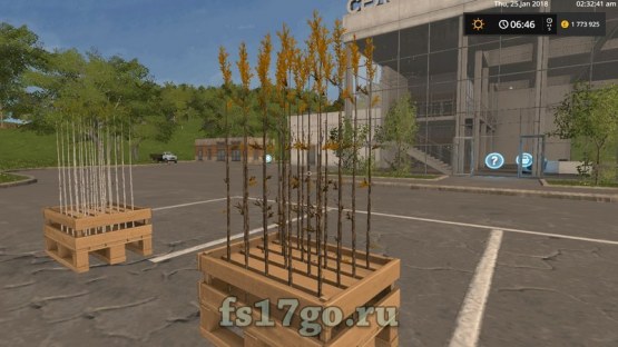 Мод саженцы «Pallet Setzlnge» для Farming Simulator 2017