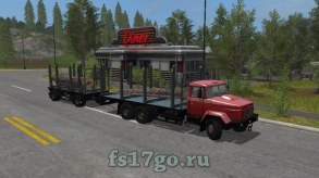 Мод «КрАЗ-6233М6 Лесовоз» для Farming Simulator 2017