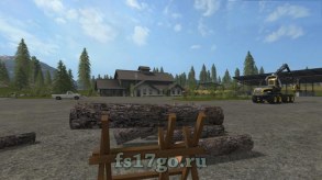 Мод «Козел для распилки дров» в Farming Simulator 2017