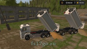 Мод «КамАЗ-6580 К3340 и прицеп» для Farming Simulator 2017