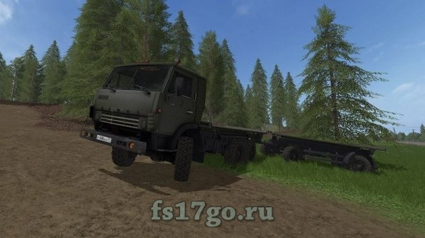 Мод «КамАЗ 4310 Платформа» для Farming Simulator 2017