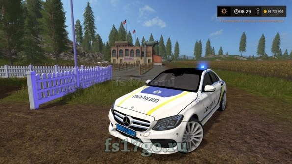 Мод «Mercedes Benz C250 AMG (ДПС/Полиция)» для FS 2017