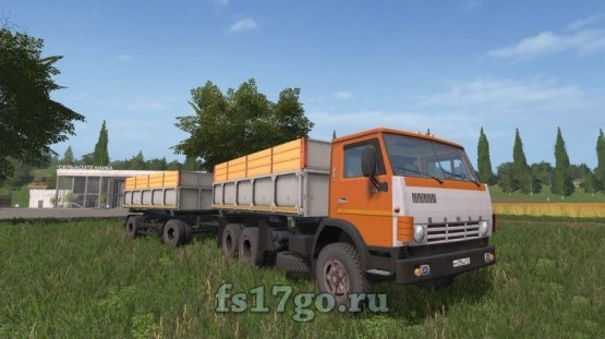 Мод «Камаз-55102С и прицеп» для Farming Simulator 2017