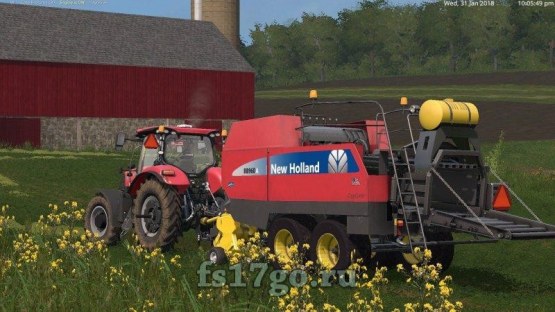 Мод «New Holland BB960A American» для Farming Simulator 2017