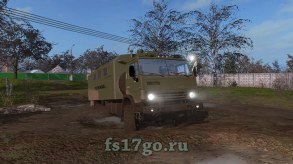Мод «КамАЗ-43118 Техпомощь» для Farming Simulator 2017