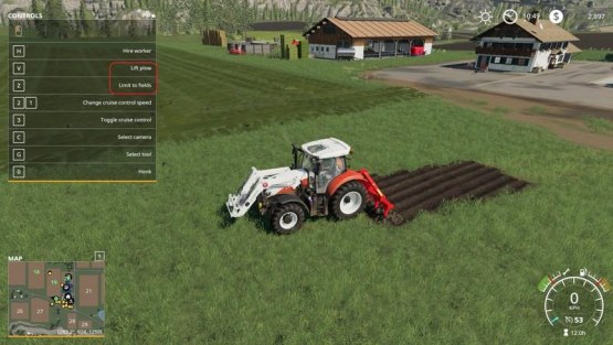 Мод «Kuhn DC 401 with plow function» для Farming Simulator 2019