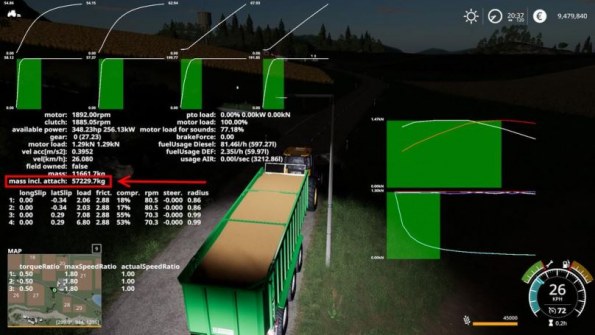Мод «Реалистичный вес грузов» для Farming Simulator 2019
