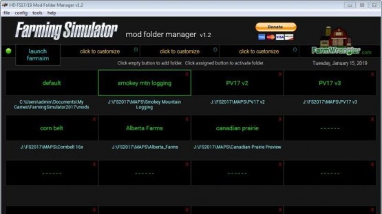 Мод «Free Mod Folder Manager Software» для Farming Simulator 2019