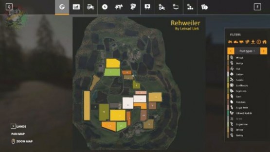 Карта «Rehweiler Map» для Farming Simulator 2019