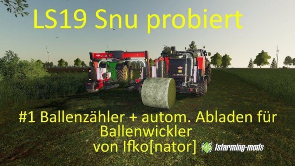 Мод «Счетчик тюков - Bale counter» для Farming Simulator 2019