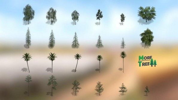 Мод Пак деревьев «More Tree» для Farming Simulator 2019