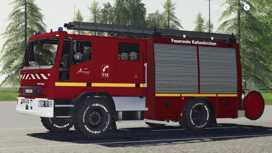 Мод пожарная «Iveco HLF 19» для Farming Simulator 2019