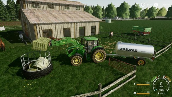 Мод «Конюшня - Horse Barn» для Farming Simulator 2019