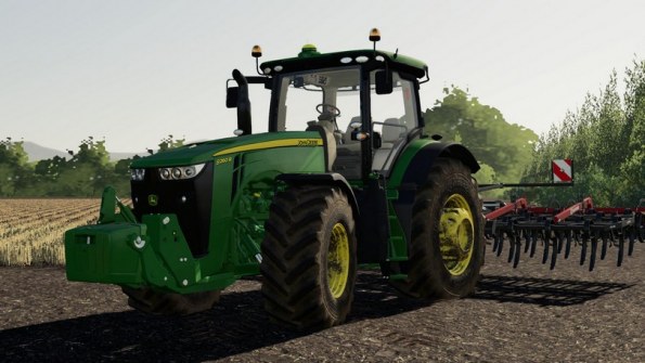 Мод трактор «John Deere 8R 2011» для Farming Simulator 2019