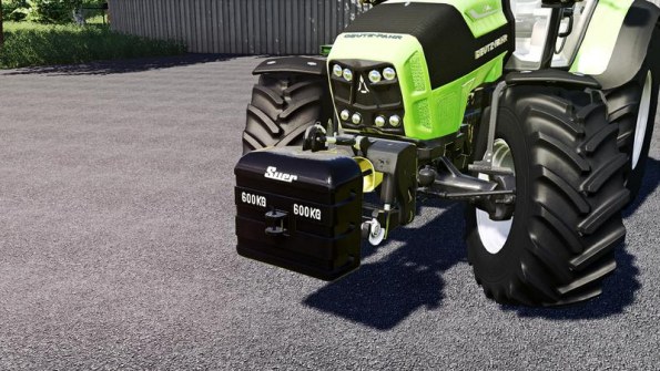 Мод противовес «Suer 600 Kg» для Farming Simulator 2019