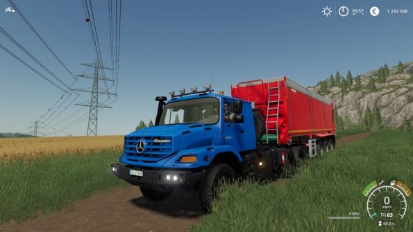 Мод «Mercedes-Benz Zetros 3643 6x6» для Farming Simulator 2019