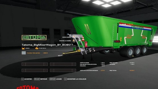 Мод «Tatoma BigMixerWagon» для Farming Simulator 2019