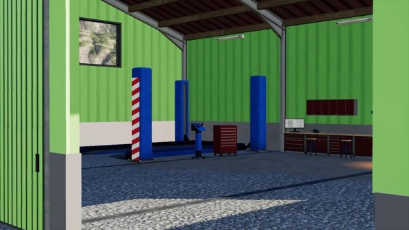 Мод мастерская «Small vehicle hall» для Farming Simulator 2019