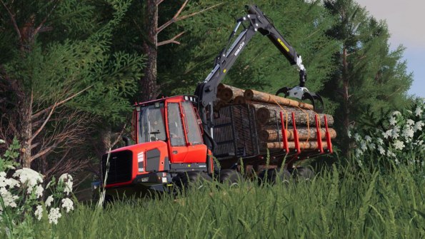 Мод «Komatsu 895 Loadflex» для Farming Simulator 2019