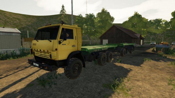 Мод «КамАЗ-4310 Платформа» для Farming Simulator 2019
