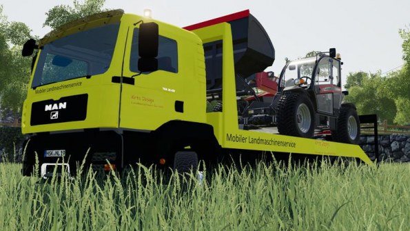 Мод «MAN TGA 28.430 Van» для Farming Simulator 2019