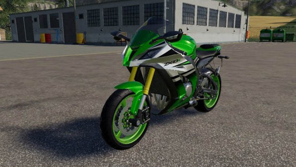 Мод мотоцикл «Kawasaki Ninja» для Farming Simulator 2019