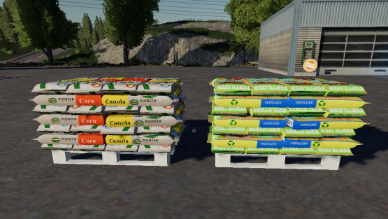 Мод «Fertilizer Seeds Pallets» для Farming Simulator 2019