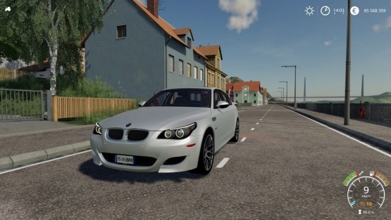 Мод авто «BMW M5 E60» для Farming Simulator 2019