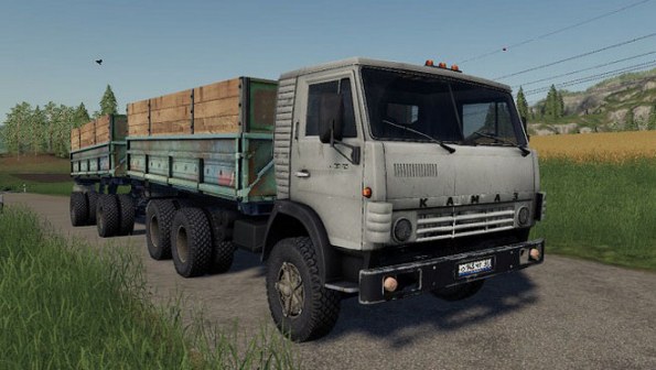 Мод «КамАЗ-5320 и ГБК-8551» для Farming Simulator 2019