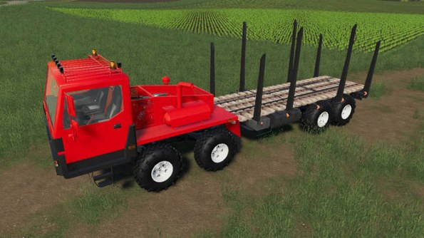 Мод «КРАЗ-7634HE Лесовоз» для Farming Simulator 2019