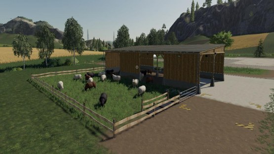 Мод овчарня «SheepFold» для Farming Simulator 2019
