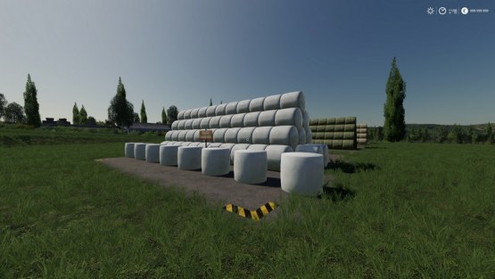 Мод «Хранение круглых тюков» для Farming Simulator 2019
