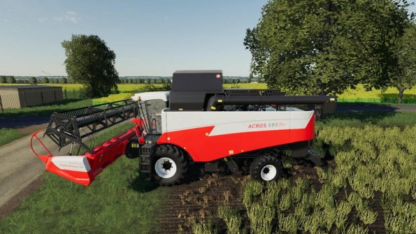 Мод «Акрос 595 Плюс Ростсельмаш» для Farming Simulator 2019