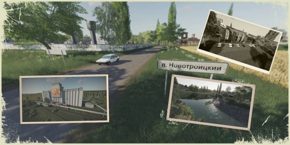 Карта «Поселок Новотроицкий» для Farming Simulator 2019