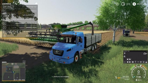 Мод «Mercedes Benz Atron 2429k Graneleiro» для Farming Simulator 2019