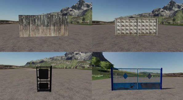 Мод Пак «Заборы, ворота и фонари» для Farming Simulator 2019
