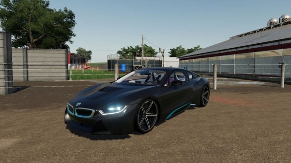 Мод автомобиль «BMW I8» для Farming Simulator 2019