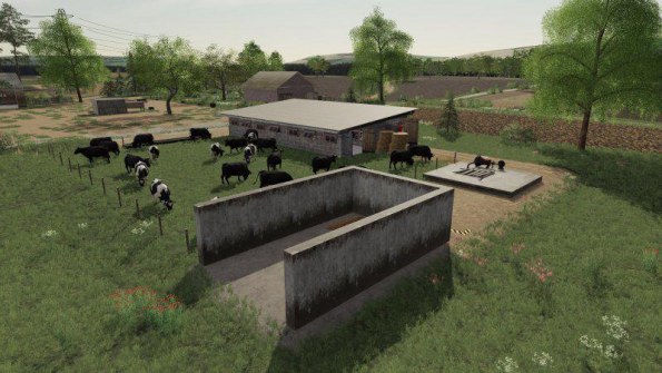 Мод коровник «Polska Obora» для Farming Simulator 2019