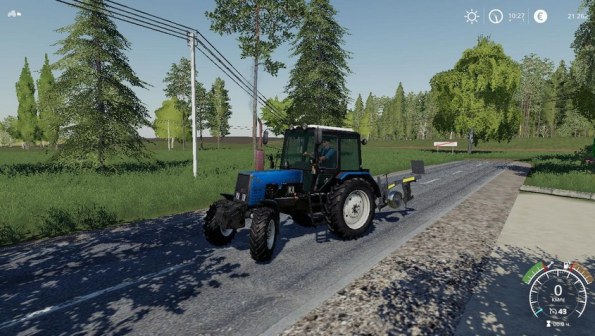 Мод «МТЗ-1025 Синий» для Farming Simulator 2019