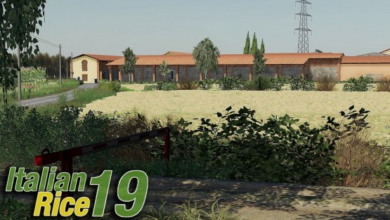 Карта «Italian Rice» для Farming Simulator 2019