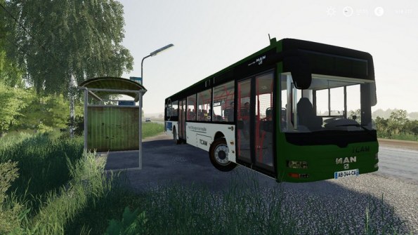 Мод автобус «Man Lions City» для Farming Simulator 2019