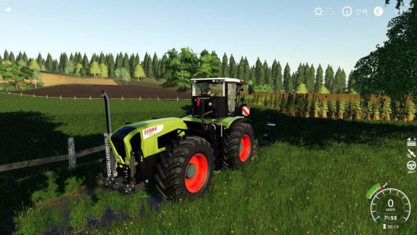 Мод «CLAAS Xerion 3800 TRAC» для Farming Simulator 2019