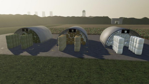 Мод «Round Bale Storages» для Farming Simulator 2019