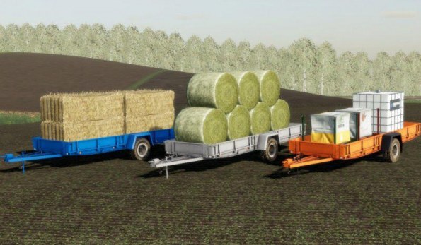 Мод «NP-25 Autoload bale trailer» для Farming Simulator 2019